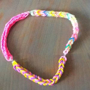 Rainbow Loom choker